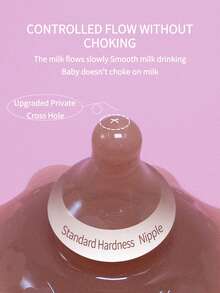 KUNT 1个硅胶哺乳护乳罩，直径28毫米，柔软硅胶乳头保护器，用于母乳喂养，防止咬乳头和乳头内陷 - 棕色 奈米銀抗菌 - 查看 5