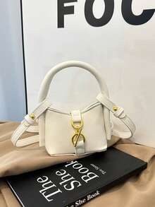 This Stylish And Beautiful Korean-Style Mini Handbag/Coin Purse Is Versatile And Features A Buckle Closure. It Meets Basic Storage Needs And Comes In Various Colors. Perfect For Teen Girls, It's Suitable For Travel, As A Fashion Accessory, Or For Everyday Use. It Also Makes An Ideal Holiday Gift For Friends. - Mini Handbag - View 3