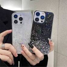 Glitter Phone Case Compatible With Samsung Galaxy A17, A07, A14, A15, A16 5G, A26, A36, A56, A55, A35, A25, A05S, As Well As S25, S24, S23, S22, S21, S20, S25 FE, S24 Plus, S22 Ultra, And 17, 16, 15, 14, 13, 12, 11 Pro Max Plus / Redmi 11, 12, 13, 14, C, Note 8, 9. Suitable As A Gift For Boys And Girls. - Clear - View 9