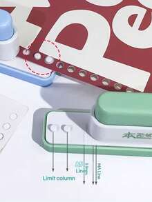 5-Hole Punch: Office Desk Organizer Tool - Ideal For DIY Binding Notebooks And Documents, Handmade Paper Punching Tool - Multicolor - View 5