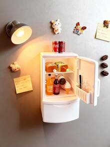 1/16个冰箱贴，冰箱装饰，冰箱贴，冰箱贴纸，厨房冰箱贴，包含15个随机玩具，可爱冰箱贴，白板贴，装饰冰箱贴，可爱办公室厨房贴，厨房用具，厨房小工具，最佳礼物 - 彩色 - 查看 9