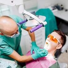 1200 hojas de película de barrera morada para superficies dentales con caja dispensadora 4 x 6 pulgadas película de barrera para tatuajes desechables - Prpura - Ver 7