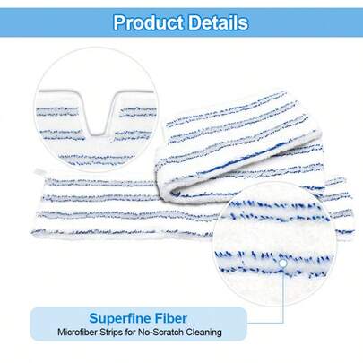 Replacement Microfiber Mop Pads Compatible With O-Cedar Flat Mop