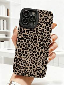 1pc Vintage Fashionable Leopard Print Painted Anti-Drop Phone Protective Case, Compatible With IPhone 17/17 Air/17 Pro/17 Pro Max/16 16 Pro 16 Plus 16 Pro Max 15 XR /7/8 15 Pro Max/12 Pro Max/13 Pro Max/14 Pro Max 13 14 11 12P 14 P11 Soft Shell P12 Anti-Drop XS.XR /78P.78GES2, Suitable For S25 S25 Plus S25 Ultra S24 S23 S22 A134G A22 A21S A15 A52 S22 Ultra A335G, Soft TPU Shock-Proof Anti-Drop Full Coverage Phone Case - Multicolor - View 4