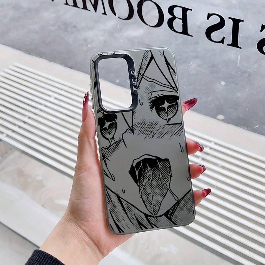 Funda de Teléfono Creativa de Chica de Ojos Estrellados Compatible con Xiaomi Redmi Note 11, 12, 12S, 13, 14 Pro Plus, 10C, 12C, 13C, A1, A2, A5, K60 Ultra 4G 5G, Parte Trasera Mate a Prueba de Golpes - Mezcla de colores - Ver 1