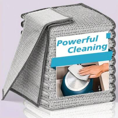 [Paño de limpieza mágico] Paño de limpieza de fibra ultrafina multiusos para metal | Paño húmedo y seco extra grande | Adecuado para metal y vajilla | Paño de limpieza de cocina