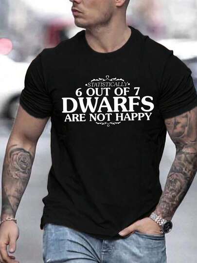 Camiseta Deportiva Casual para Hombre - Poliéster Transpirable, Cuello Redondo, Manga Corta con Diseño Único de Letras - Perfecta para el Verano