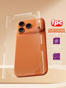 1pc Full Coverage High-Definition Back Film Compatible With Iphone 17/17Pro/17Promax/17Air, Curved Edges, Tight Fit, Anti-Dust, Scratch-Resistant, Anti-Fingerprint Screen Protection Essentials, Applicable To Daily Shield, Office, Home Daily Shield Office Home Phone Screen Protector Phone Accessories Waterproof Shockproof Anti-Fall Scratch Resistant - Clear - View 30