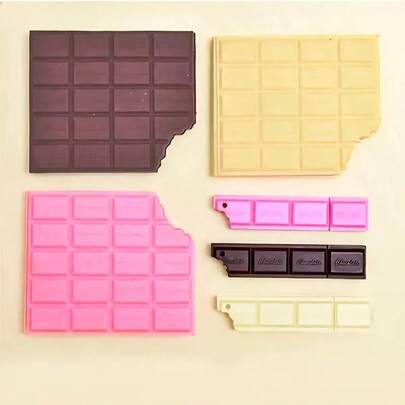 2pcs/Set Cute Chocolate Shaped Notebook Set (Notebook + Pen), Student Mini Memo Pad, Portable Notebook, Fun Diary, Colorful Memo Pen And Other Stationery, Notebook Set, Perfect Student Gift, Adorable Notepad For Office Workers, Creative Holiday Gift