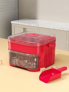 1pc Customized Logo Ice Cube Mold, Ice Maker Mold, Pressure Ice Cube Tray, Homemade Square Ice Cube Tray For Refrigerator - Multicolor - View 12