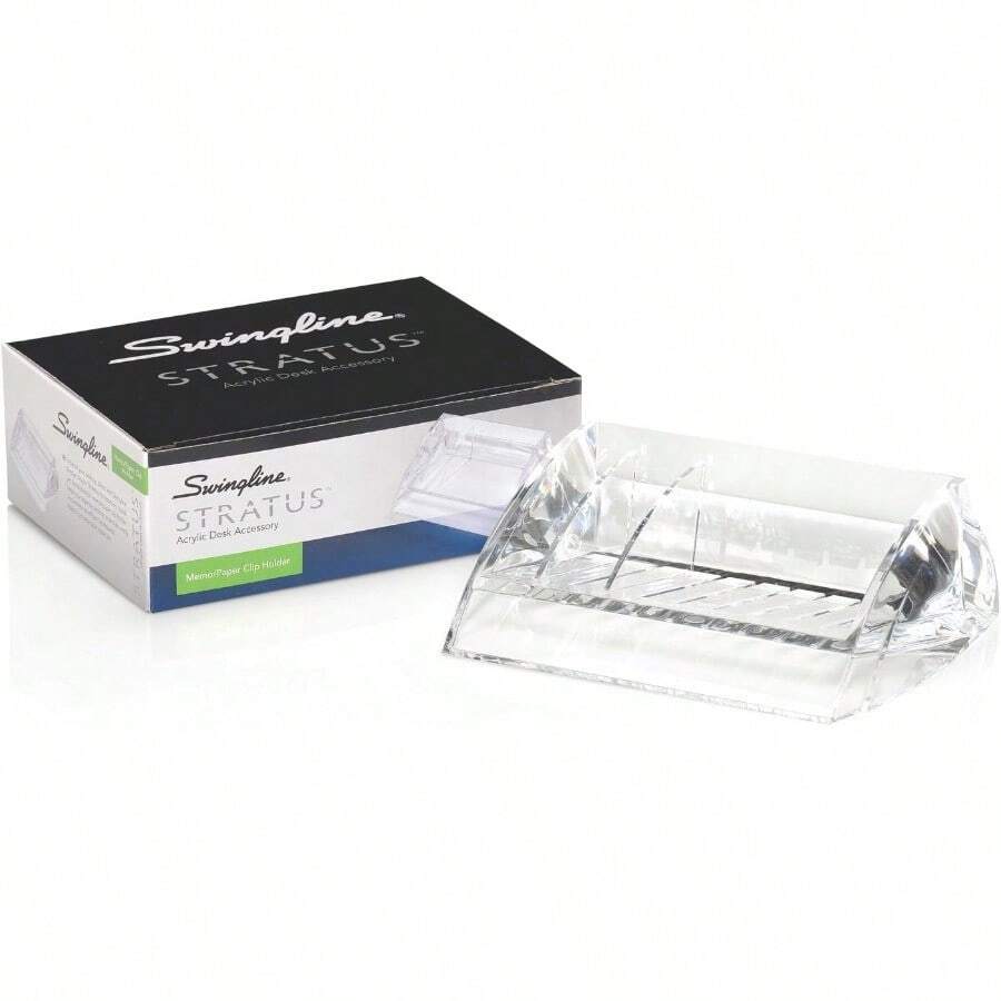 Swingline S7010136 - Soporte para notas y clips de papel acrílico Stratus transparente - Transparente - Ver 1