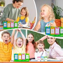 119pcs Word Flip Charts - Interactive Spelling Game & Word Building Cards For Kids | Double-Sided Phonemic Awareness Learning Cards, Word Families Practice, Sight Word Games, Ideal For Teachers And Homeschooling. - Green - View 8