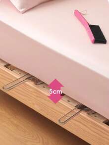 2-In-1 Bed Lifter And Duster Brush, Designed With Streamlined Handle And Flat Head To Easily Lift Mattress/Bed Frame Edges, Convenient For Single-Handed Bed Sheet Changing And Bedding Arrangement. The Brush End Can Also Be Used To Clean Bed Surface Hair, Dandruff, And Crevices In Sofas/Seats, Achieving "2-In-1" Functionality. - Multicolor - View 8