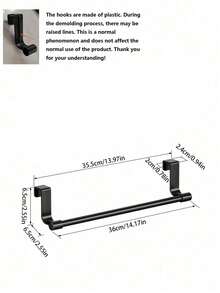 1pc Bathroom Towel Rod Without Drilling, Towel Rack Wall Mount, Bathroom Hanging Shelf, Dishrag Holder,Bathroom Roll Holder, Bathroom Accessories, Bathroom Shelf, Bathroom Towel Rack, Kitchen Roll Holder, Toilet Paper Holder, Kitchen Accessories, Bathroom Items, Organizer, Towel Holder - Multicolor - View 13