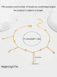 SYMFNY 1pc 925 Sterling Silver Zirconia Tassel Bracelet, Minimalist Unique Pendant Design, Fashionable Accessory, Birthday Gift For Girlfriend