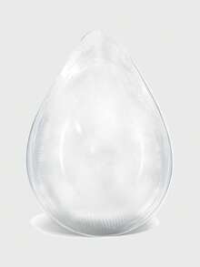 ANGDIE 1 件硅胶水滴形乳房植入物，人造硅胶乳房假体胸垫，男女通用，适用于术后硅胶乳房切除 - 無色 - 查看 3