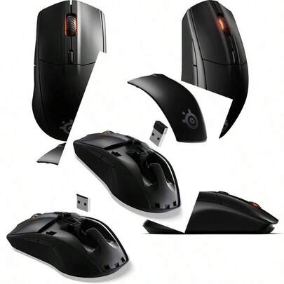 SteelSeries Rival 3 - Ratón inalámbrico para Videojuegos 400 Horas de duración de la batería 2 4 GHz y Bluetooth 5 0-60 Millones de clics Sensor óptico de Aire TrueMove de 18 000 CPI (62521