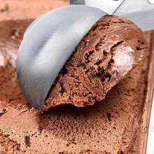 Heavy-Duty Stainless Steel Ice Cream Scoop With Trigger - Perfect For Ice Cream And Jelly, Dishwasher- For High-Temperature Washing, With A Comfortable Grip