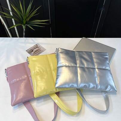 YOONI Padded Laptop Sleeve, Shoulder Crossbody Laptop Bag, Splash-Resistant Y2K Style Laptop Protective Case, Fits 13-14 Inch, 15-16 Inch Laptop, Compatible With M4/M3/M2/M1, PC Notebook Chromebook