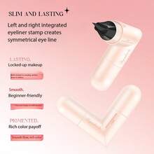 Bút kẻ mắt xoay – Thiết kế hai đầu với đầu dập hình cánh, khô nhanh, lâu trôi, không lem, giúp dễ dàng tạo kiểu mắt mèo, đường kẻ cánh sắc nét và giữ màu suốt cả ngày. Quà tặng chủ nhà dịp Lễ Tạ ơn, quà tặng Giáng sinh. (Phần cuối "Mishes" dường như là thông tin về sản phẩm, không cần dịch.) - màu nâu - Xem 7