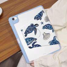 Y-Shaped Foldable Stand, High-Definition UV Printing, 360° Rotatable IPad Protective Case, Compatible With Ipad Protective Cover Design, Support Multi-Angle Adjustment, Six-Way Stand Placement, Built-In Pen Slot, Transparent Back Cover, Anti-Drop Protection, Auto Wake/Sleep Function - Multicolor - View 7