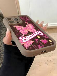 Estuche para teléfono con diseño de estrellas y mariposas Compatible con estuches para teléfonos   17  16 Pro Max  15 Pro Max  13 y  12 Estuche protector de TPU grueso resistente al agua, a prueba de caídas y arañazos Un gran regalo para familiares, amigos, seres queridos, novios/novias y para Navidad - Café frío - Ver 5