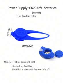 1pc Night Pet Collar With Anti-Lost LED Light, For Dogs And Cats - Essential Pet Accessory For Visibility And Security - Multicolor - View 9