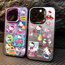SANRIO Funda con Etiqueta de Hello Kitty de Dibujos Animados para 17/16/15/14/13/12/11 Gram Note 20 - 1 - Ver 1