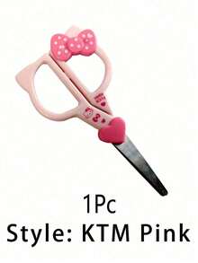 Sanrio 1/2件 Hello Kitty 手工剪刀 可爱 Hello Kitty 美术剪刀 文具 学校办公用品 返校季学习用品（部分零件可能随机发货）