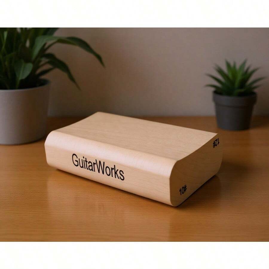 Bloques de lijado de radio de diapasón de 2 vías para guitarra bajo herramientas de luthier para nivelación de trastes radio de 10 pulgadas 12 pulgadas - como en la foto - Ver 1