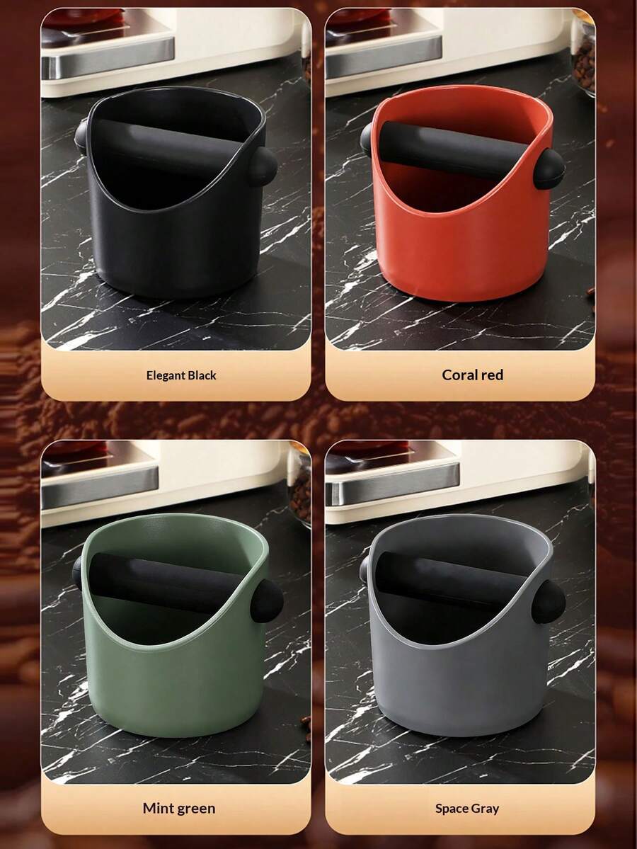 1 hộp đựng bã cà phê, cấu trúc ABS bền chắc, hộp đựng bã cà phê espresso, hộp chứa bã cà phê, dụng cụ pha cà phê gia đình, phụ kiện quán cà phê, hộp đựng bã cà phê chống trượt, phụ kiện máy pha cà phê, dụng cụ vệ sinh bã cà phê - Nhiều màu - Xem 1