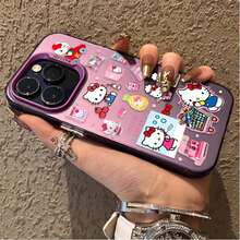 SANRIO Funda con Etiqueta de Hello Kitty de Dibujos Animados para 17/16/15/14/13/12/11 Gram Note 20 - 1 - Ver 6