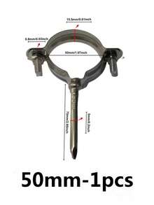 不锈钢管夹、螺栓、水管固定夹、软管夹、排水管支架夹 - 銀色 - 查看 9