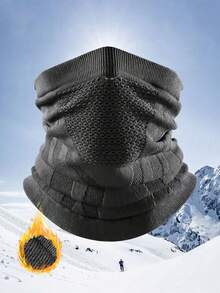 All-Season Tactical Scarf Breathable Cycling And Hunting Mask, Summer Running, Hiking, Skiing Sports Neck Gaiter Scarf, Men's New Full-Face Protective Warm Neck Gaiter Hat, Windproof Mask, Hiking Scarf, Full-Face Scarf, Skiing, Cycling, Sun Protection, UV-Resistant Outdoor Headwear, UV-Resistant Cycling Protective Scarf, Seamless Magic Scarf, Neck Gaiter Mask Headwear. - Black - View 6