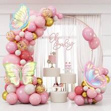 DButterfly Balloons 2Pcs Birthday Balloons Giant Butterfly Foil Mylar Balloon Animal Balloon Wedding Or Birthday Party Decor Butterfly Theme Decorations Plies Purple - Tím2 cái - Xem 4