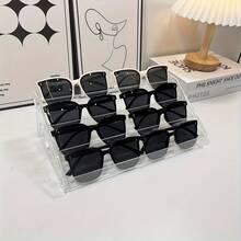 1pc Multi-Layer Clear Acrylic Display Stand, 3-7 Tier Stepped Cupboard Organizer & Storage Rack For Nail Polish, Perfume, Figures & Collectibles, Stable Base, Easy Assembly - Transparent Color - View 7
