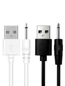 1/2pcs USB DC Charging Cable Replacement, 2.5mm Charging Cable, USB DC Charger, Fast Charging Cable, Suitable For Toys, Facial Cleansers, Electric Toothbrushes, Flashlights Replacement Charging Cable - Multicolor - View 9