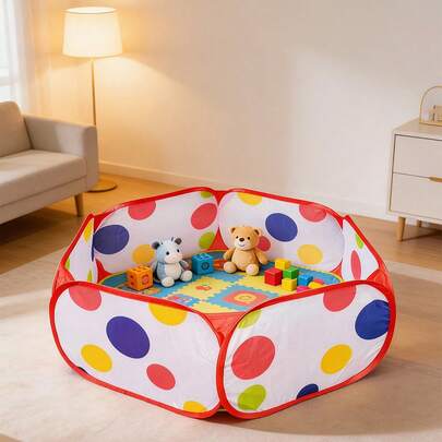 1pc Quickly Expandable Children's Ball Pit Toy, Kids Playpen Climbing Mat, Polyester Ocean Ball Pit (Balls Not Included), Indoor/Outdoor Portable Foldable Ball Pit Toy, Baby Play Area, Beach Toy, Suitable For Boys And Girls, Children's Birthday Or Holiday Gift, Ideal Present