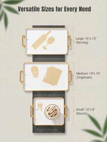 1pc Plastic Cosmetic Display Tray, Casual Home Organizer - Lipstick & Eyeshadow Palette Holder, Bathroom Storage Tray, Perfume Organizer,Makeup Bag,Travel Essential - White - View 4