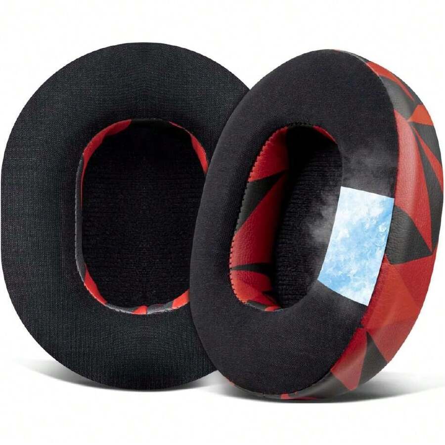 Almohadillas de Gel refrigerante de Repuesto Auriculares para Skullcandy Hesh 3/ANC/EVO y Crusher Wireless/ANC/EVO/Venue ANC - Rojo Tormenta,36938385 - Rojo y blanco - Ver 1