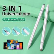 3-In-1 Universal Rubber Disc Stylus Pen, Compatible With Tablets, Smartphones, Compatible With IPad Pro, Compatible With IPad Mini, Surface And Chromebook Gifts For Mother, Family, Friends, Kids, Birthday, Holiday - Multicolor - View 1