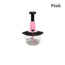 1pc Multifunctional Manual Food Processor, 50.72 Oz Capacity, Stainless Steel, Suitable For Chopping Vegetables, Mincing Garlic And Separating Meat, Easy To Clean, Ideal For Home Kitchen Use, Kitchen Cooking/Household Outdoor Cooking Tools - Multicolor - View 15