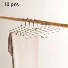 5/10pcs Open-Style Pant Hangers, Suitable For Wardrobe Scarf, Pants And Jeans Hanging Racks, Space-Saving Seamless Non-Slip Clothes Hangers, Sturdy Metal Pant Racks - Multicolor - View 7
