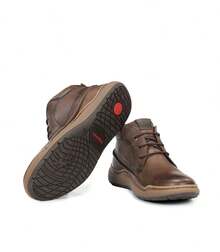 Men Wide Fit Boots - Brown - View 4