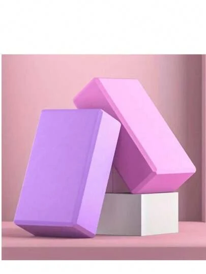 2pcs High Density Foam Yoga Blocks, Lightweight & Supportive, Essential Yoga Equipment For Women, Suitable For Yoga, Dance, Fitness, Pilates