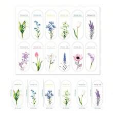 60/180张花卉感谢贴纸、花卉封口贴纸、婚礼回礼、产品包装、装饰封口贴纸、个性化包装标签、剪贴簿用品、剪贴簿文具