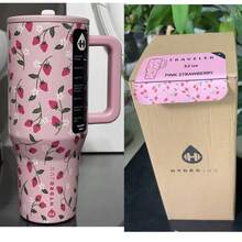 HydrojugTraveler 32 Oz/40 Oz Water Bottle With Handle & Flip Straw - Fits In Cup Holder, Leak Resistant Tumbler-Reusable Insulated Stainless Steel & Rubber Base - Gifts For Women & Men - 彩色 - 查看 22