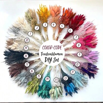 1/2/6Pcs Mini Bunnytail Dried Flower Bouquet For Bridesmaid Proposal And Flower Girl Gift Box, Suitable For Bohemian Wedding Table Centerpieces, Small Dried Pampas Vase Decorations, And Small Dried Flower Birthday Cake Decorations