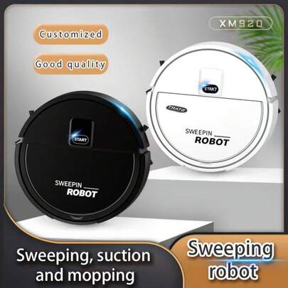 Aspiradora robótica multifuncional, succión potente, ligera y portátil, rápida eliminación del polvo. Adecuada para hogar/oficina/pisos/mármol, herramienta de barrido ideal.