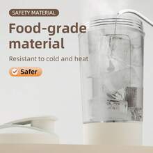 Mélangeur électrique pour sports, fitness et remplacement de repas, tasse à milkshake portable et automatique pour cadeaux occasionnels, gourde de sport, gourde pour l'extérieur - Blanc - Voir 5